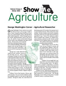Volume 4-Issue 2 Winter 2002 Show M e  Agriculture