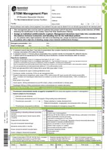 © The State of Queensland (Queensland Health[removed]Contact [removed]  (Affix identification label here) URN:  STEMI Management Plan