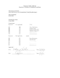 WORK PLAN For DEEP SOIL MIXING FIELD DEMONSTRATION, REVISION 4  in support of DREDGE CELL CLOSURE