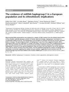 European Journal of Human Genetics[removed], 717 ± 723 ã 2001 Nature Publishing Group