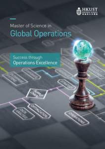 Master of Science in  Global Operations Success through  Operations Excellence