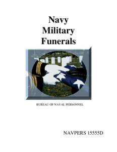 Navy Military Funerals BUREAU OF NAVAL PERSONNEL