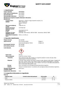SAFETY DATA SHEET  1. Identification Product identifier  HB Solution