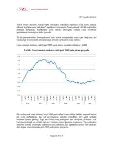 2011.gada oktobris Valsts zemes dienests, sekojot līdzi izmaiņām nekustamā īpašuma tirgū, katra mēneša sākumā aprēķina cenu indeksus*, aprēķinos izmantojot Zemesgrāmatā oficiāli reģistrētos pirkuma da