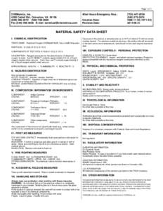 Safety / Household chemicals / Occupational safety and health / Adulteration / Diethylene glycol / Ethylene glycol / Material safety data sheet / Properties of water / Chemistry / Diols / Health