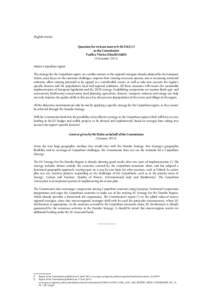 (English version) Question for written answer Eto the Commission Vasilica Viorica Dăncilă (S&D) (6 NovemberSubject: Carpathian region