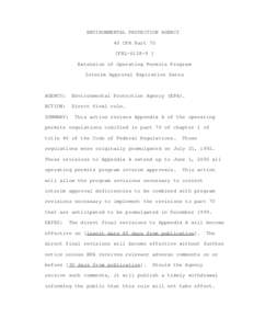 Federal Register / Title 40 of the Code of Federal Regulations / Law / Rulemaking / Public administration / United States administrative law / Government / United States Environmental Protection Agency