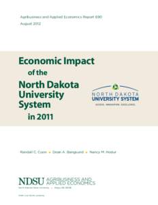 Agribusiness and Applied Economics Report 690 August 2012 Economic Impact of the