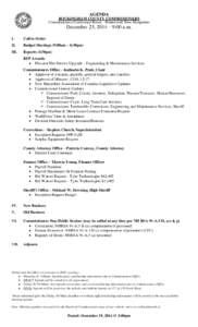 AGENDA ROCKINGHAM COUNTY COMMISSIONERS Commissioners Conference Room - Brentwood, New Hampshire December 23, 2014 – 9:00 a.m.