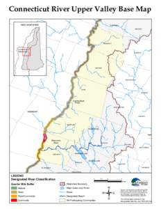 Connecticut River Upper Valley Base Map NEW HAMPSHIRE HAVERHILL BENTON