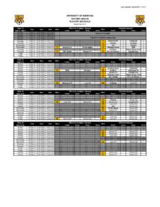 Last Updated: September 7, 2012  UNIVERSITY OF MANITOBA SOCCER LEAGUE PLAYOFF SCHEDULE September 2012