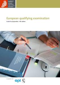 European qualifying examination Guide for preparation l 4th edition in cooperation with  Table of Contents