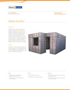 Aluma EasySet®  Aluma Systems Concrete Construction  Product Sheet Aluma EasySet®
