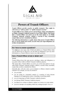 CountryLink / RailCorp Transit Officer / Public Transport Authority / Security guard / Railroad police / Public Transport Authority Transit Officers / Transit police / Law enforcement / Transport / CityRail