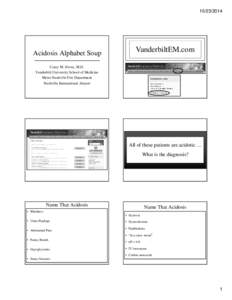 Microsoft PowerPoint - ACEP 2014 Acidosis Alphabet Soup v3