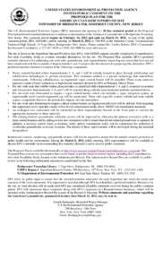 UNITED STATES ENVIRONMENTAL PROTECTION AGENCY INVITES PUBLIC COMMENT ON THE PROPOSED PLAN FOR THE AMERICAN CYANAMID SUPERFUND SITE TOWNSHIP OF BRIDGEWATER, SOMERSET COUNTY, NEW JERSEY The U.S. Environmental Protection Ag