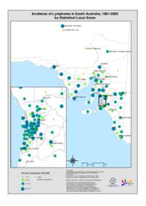 Incidence of Lymphoma in South Australia, [removed]by Statistical Local Areas UNINCORP. FAR NORTH COOBER PEDY (DC)  ROXBY DOWNS (M)