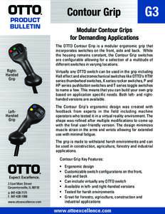 PRODUCT BULLETIN Contour Grip  G3