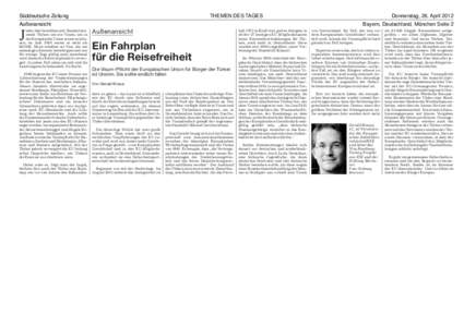 Süddeutsche Zeitung  THEMEN DES TAGES Außenansicht