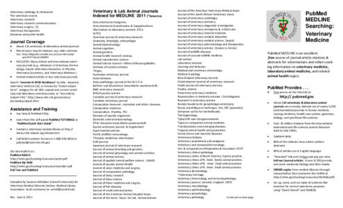VMLS PubMed brochure 2011 June 6