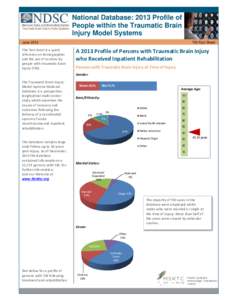 National Database: 2013 Profile of People within the Traumatic Brain Injury Model Systems June[removed]This fact sheet is a quick