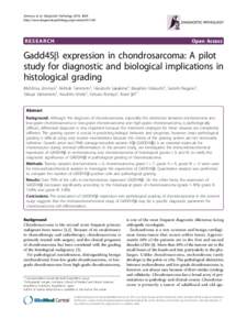 Chondrosarcoma / Enchondroma / Osteosarcoma / Bone tumor / Cartilage / Chondroma / Chondrocyte / Gadd45 / Grading / Medicine / Oncology / Sarcoma