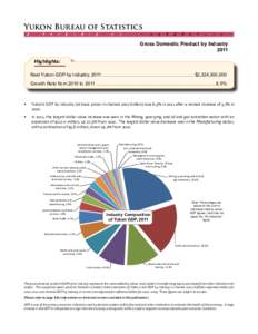 Yukon Bureau of Statistics 2 ÷  9