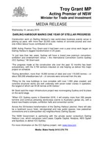 Media release from Deputy Premier of NSW