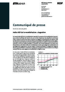 KOF Centre de recherches conjoncturelles ETH Zurich LEE G 116 LeonhardstrasseZurich