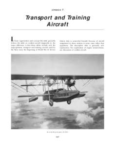 APPENDIX  7 Transport and Training Aircraft