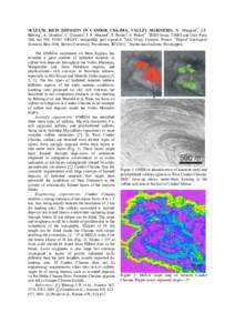 SULFATE RICH DEPOSITS IN CANDOR CHASMA, VALLES MARINERIS, N. Mangold1, J-P. Bibring2, A. Gendrin3, C. Quantin4, J. F. Mustard3, F. Poulet2, S. Pelkey3 1IDES Orsay, CNRS and Univ Paris Sud, bat 509, 91405 ORSAY, mangold@ 