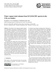 Atmos. Meas. Tech., 2, 561–571, 2009 www.atmos-meas-tech.net/ © Author(sThis work is distributed under the Creative Commons Attribution 3.0 License.  Atmospheric