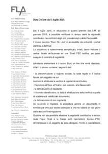 Avv. Attilio Floresta Avv. Prof. Antonino Longo Docente Associato nell’Università di Catania  Durc On Line dal 1 luglio 2015