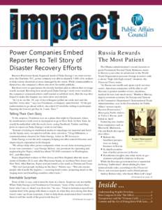 May[removed]impact Power Companies Embed Reporters to Tell Story of Disaster Recovery Efforts