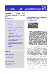 Issue 28 – 11 February 2015 This newsletter is published by SOMO and WEED. Subscribe online here > In this Newsletter: •