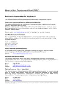 Microsoft Word - LIVE-#[removed]v1-RADF_Applic_Fact_Sheet_Insurance.DOC