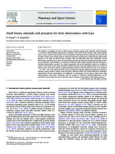 Planetary and Space Science[removed]–61  Contents lists available at SciVerse ScienceDirect Planetary and Space Science journal homepage: www.elsevier.com/locate/pss