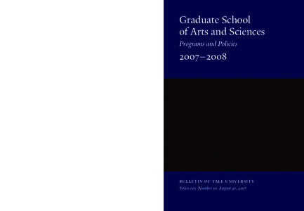 Graduate School of Arts and Sciences