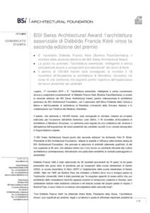 Microsoft Word - CS_BSI_Architectural_Foundation_Award2010_17_11_2010_ITA_def..doc