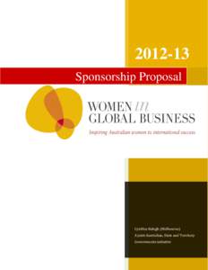 [removed]Sponsorship Proposal Cynthia-Balogh (Melbourne) A joint Australian, State and Territory Governments initiative