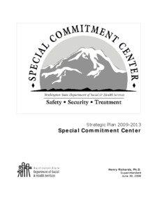 Strategic Plan[removed]Special Commitment Center