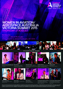 CONNECT. INSPIRE. EXCEL .  WOMEN IN AVIATION/ AEROSPACE AUSTRALIA VICTORIA SUMMIT 2015