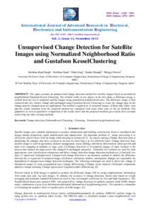 Image processing / Computer vision / Cluster analysis / Geostatistics / ECognition / Synthetic aperture radar / Change detection / Segmentation / Anomaly detection / Statistics / Data mining / Machine learning