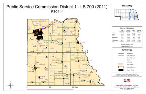 Public Service Commission District 1 - LB[removed]Index Map PSC11-1