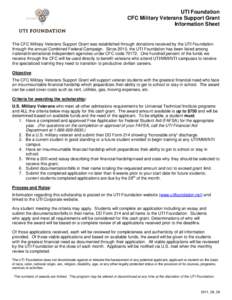 Microsoft Word - CFCMilitaryVeteransSupportGrant_DRAFT2011-09-26