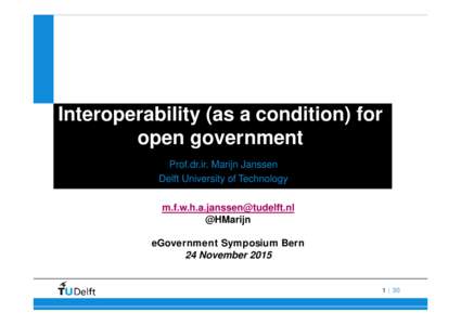 Microsoft PowerPoint - Interoperability and open government Bern2015 [Compatibility Mode]