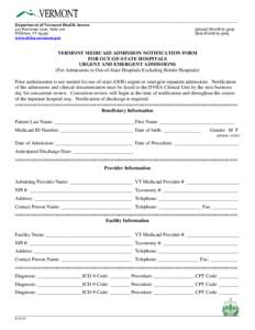 ________________________________________________________________________________________________________  Department of Vermont Health Access 312 Hurricane Lane, Suite 201 Williston, VT[removed]www.dvha.vermont.gov