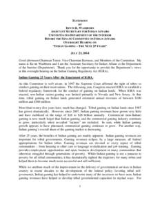 Gambling / Native American gaming / National Indian Gaming Commission / Gaming control board / Tribal sovereignty in the United States / Kevin K. Washburn / Alabama people / Tribal-state compacts / Law / Indian Gaming Regulatory Act / Government