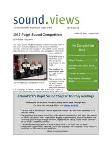 mar the newsletter of the Puget Sound Chapter of STC www.stc-psc.orgPuget Sound Competition