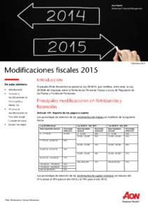 Aon Hewitt Retirement Financial Management Diciembre 2014  